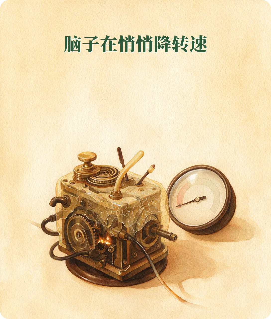 脑子在悄悄降转速：油路堵、机油脏、糖粘接头，它不会当场熄火，只是一年年慢下来